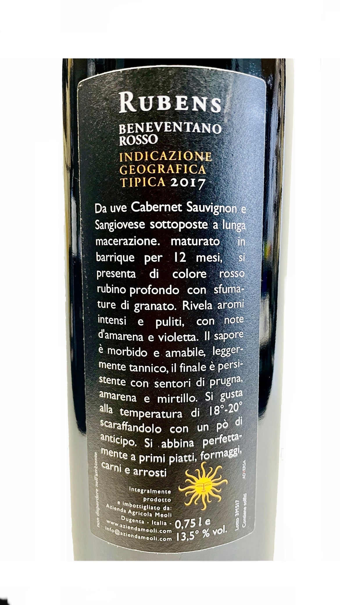 “Rubens” Rosso Beneventano IGT 2019